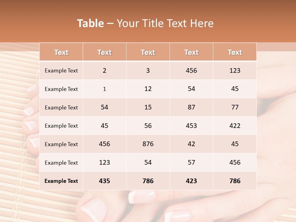 Finger Therapy Natural PowerPoint Template