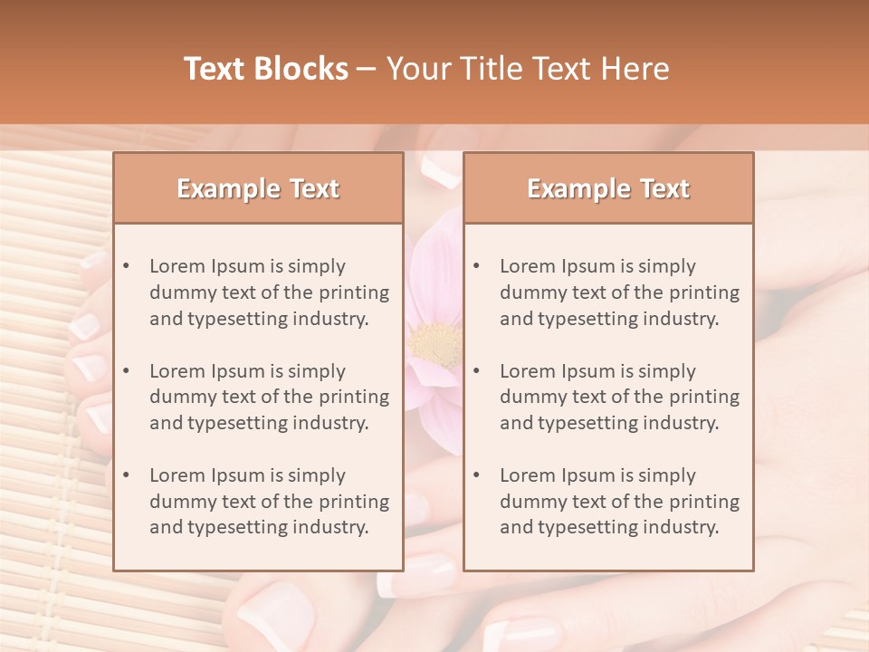 Finger Therapy Natural PowerPoint Template