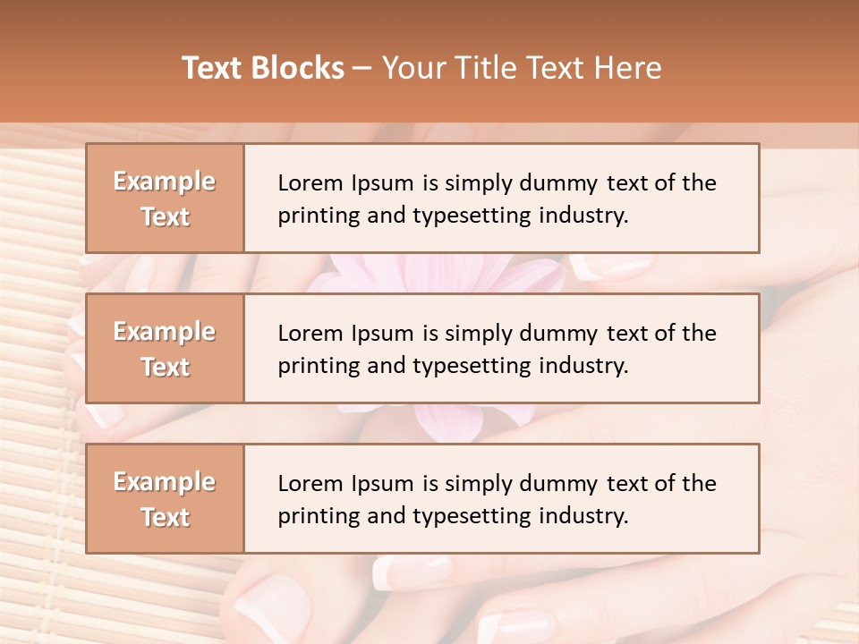 Finger Therapy Natural PowerPoint Template
