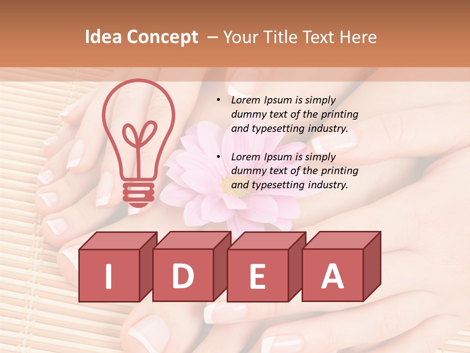 Finger Therapy Natural PowerPoint Template