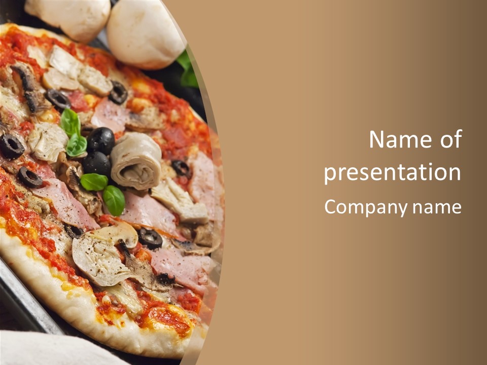 Flour Tomato Leaf PowerPoint Template