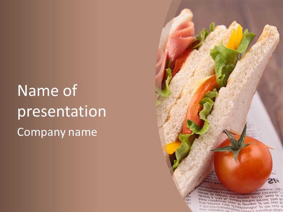 Vegetarian Breakfast Cuisine PowerPoint Template