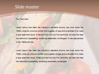 Vegetarian Breakfast Cuisine PowerPoint Template