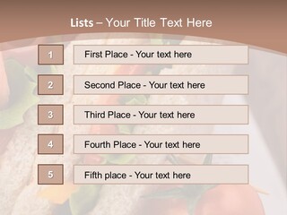 Vegetarian Breakfast Cuisine PowerPoint Template