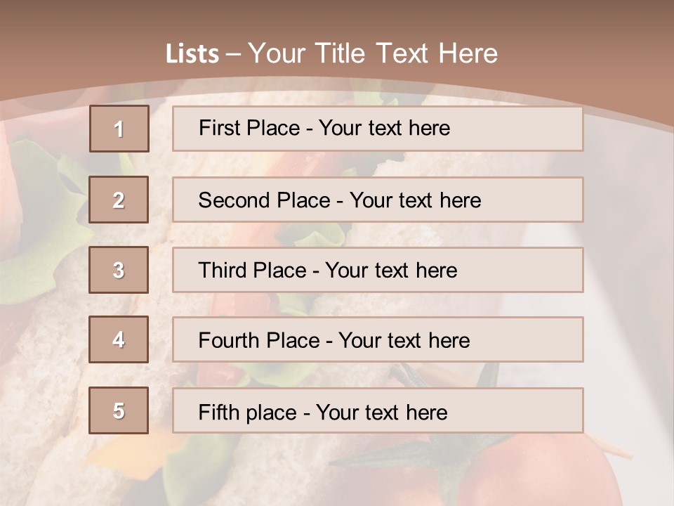 Vegetarian Breakfast Cuisine PowerPoint Template