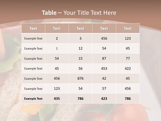 Vegetarian Breakfast Cuisine PowerPoint Template