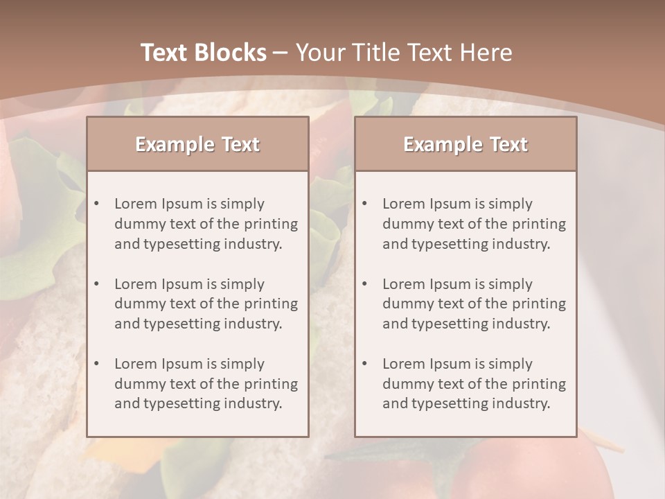 Vegetarian Breakfast Cuisine PowerPoint Template