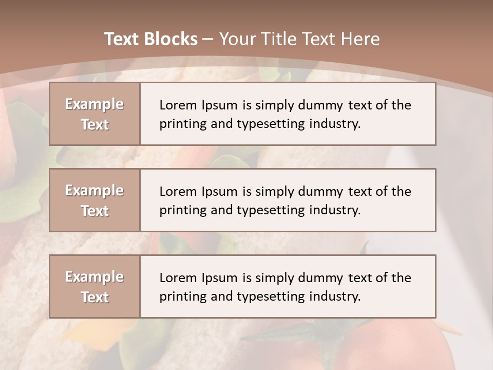 Vegetarian Breakfast Cuisine PowerPoint Template