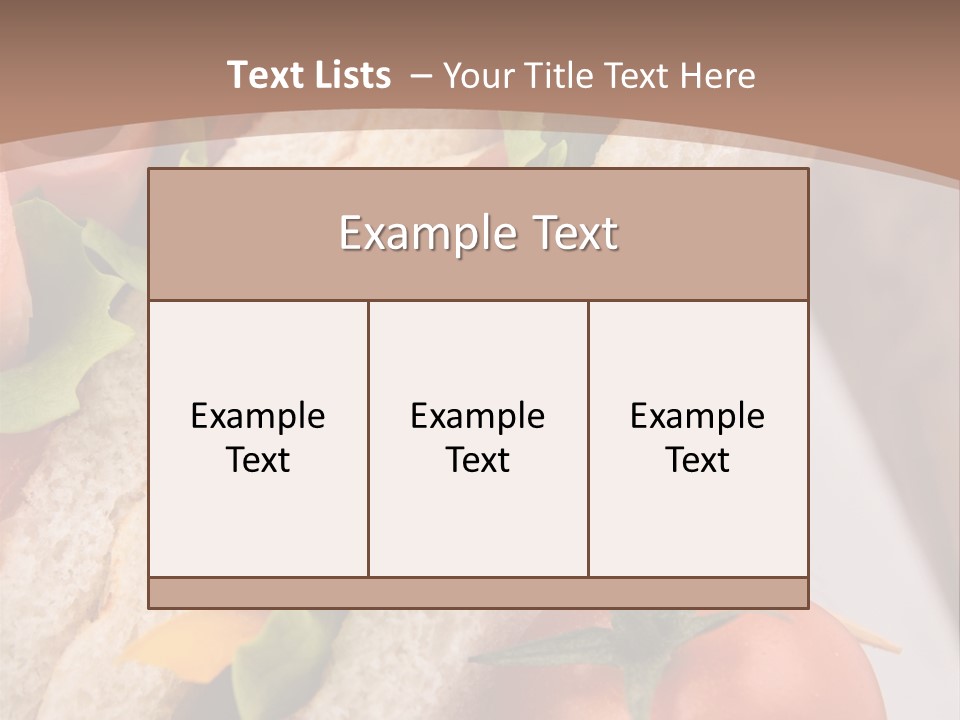 Vegetarian Breakfast Cuisine PowerPoint Template
