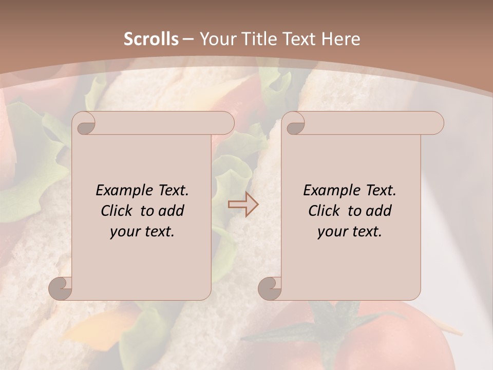 Vegetarian Breakfast Cuisine PowerPoint Template