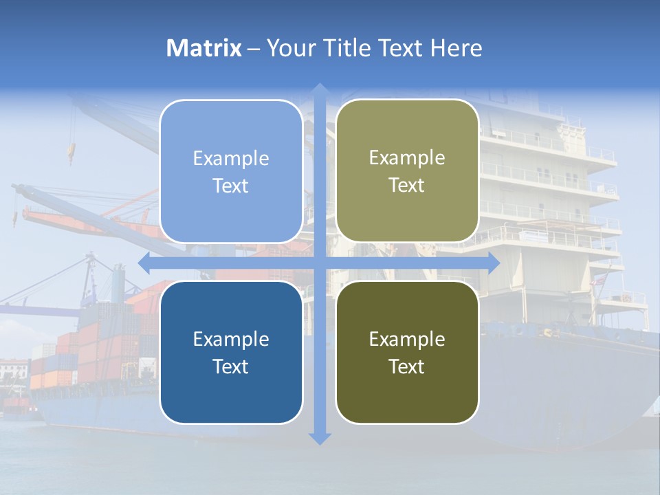 Industry Freight Freighter PowerPoint Template