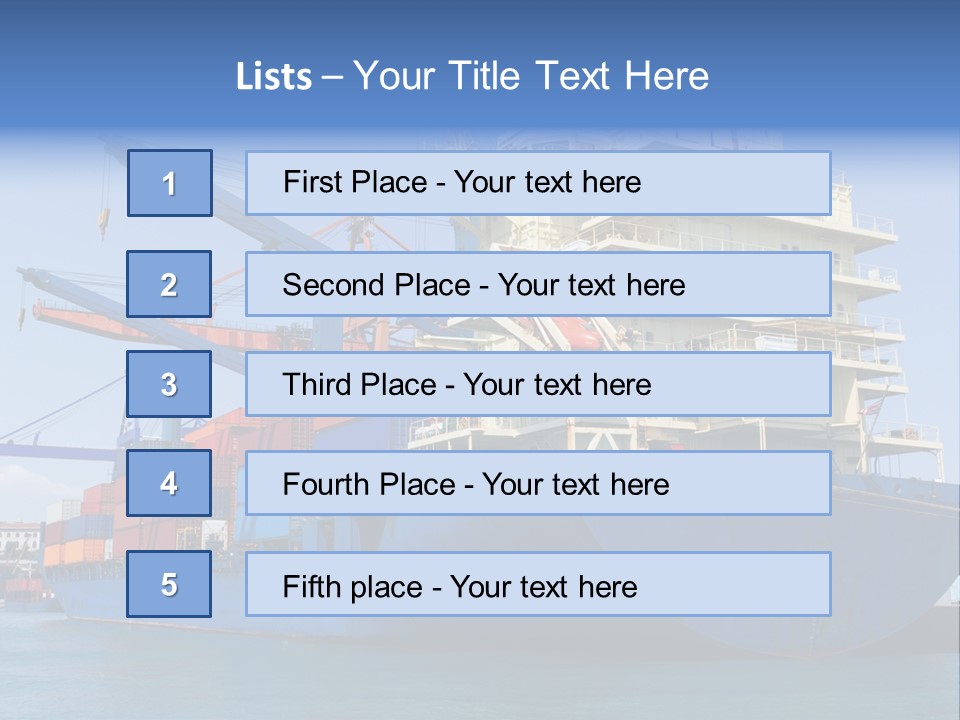 Industry Freight Freighter PowerPoint Template