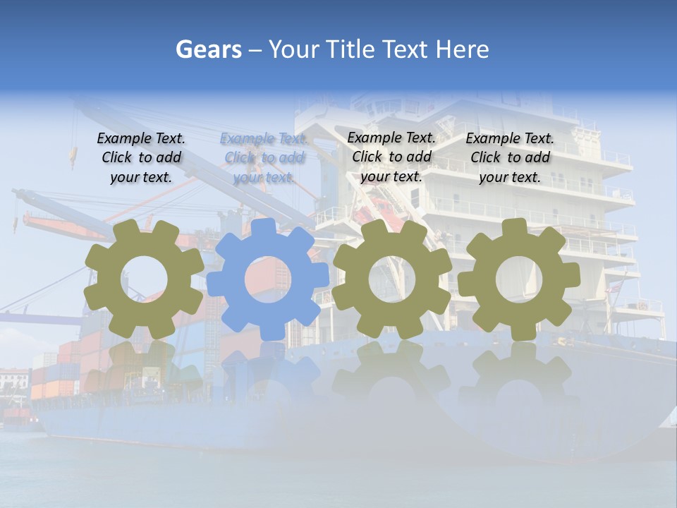 Industry Freight Freighter PowerPoint Template