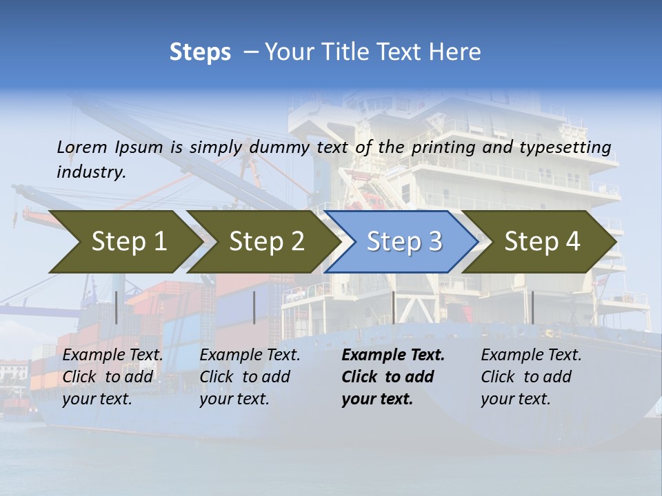 Industry Freight Freighter PowerPoint Template