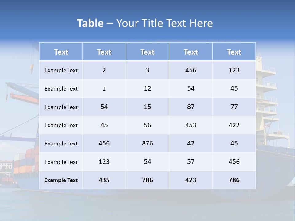 Industry Freight Freighter PowerPoint Template
