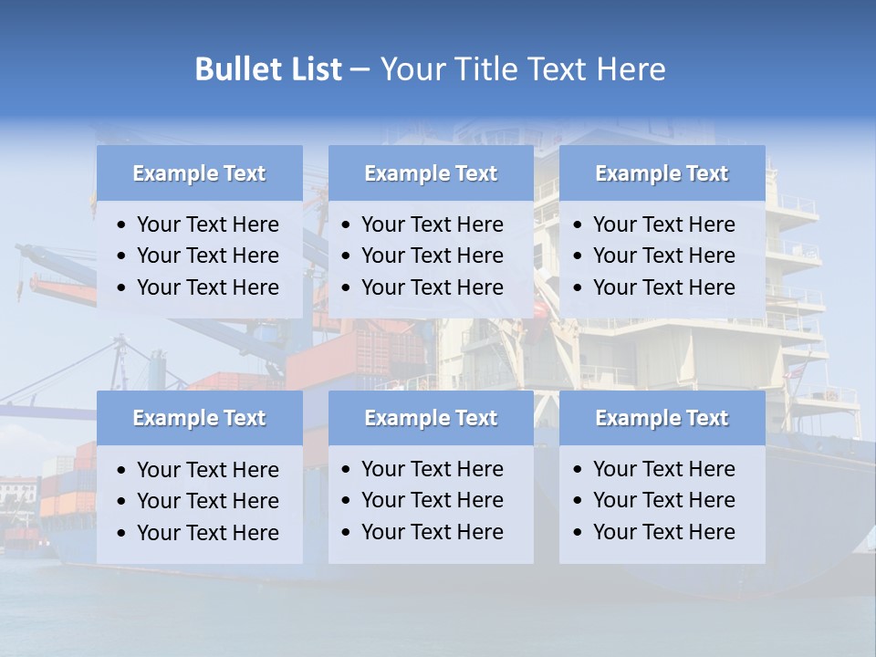 Industry Freight Freighter PowerPoint Template