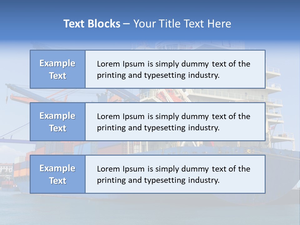 Industry Freight Freighter PowerPoint Template