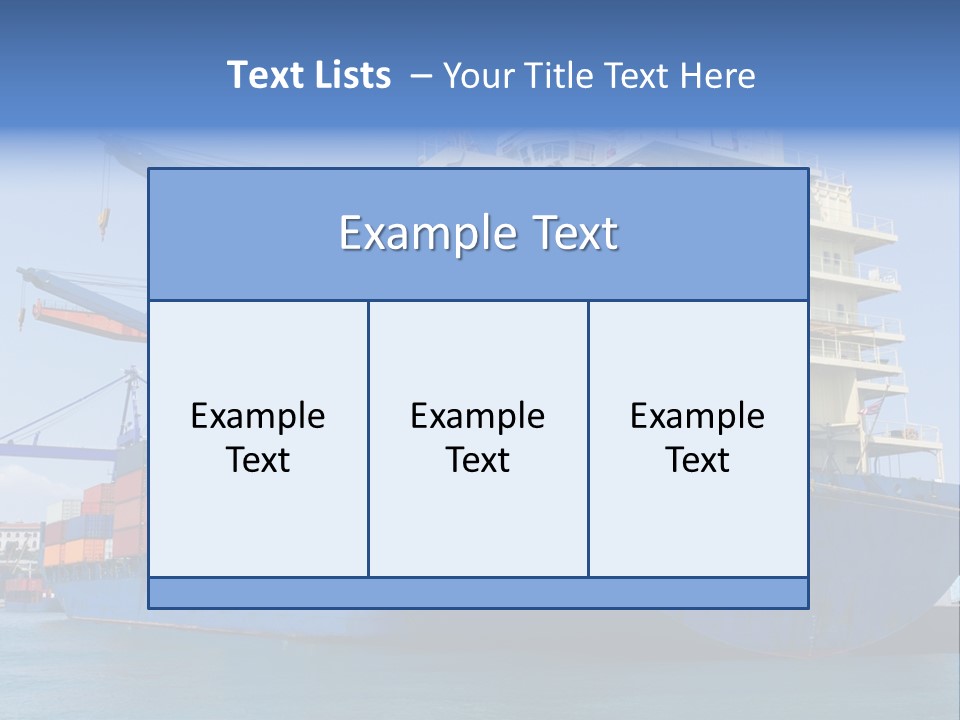Industry Freight Freighter PowerPoint Template