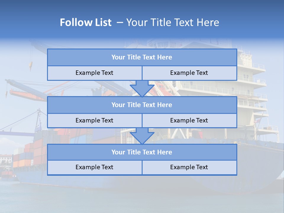 Industry Freight Freighter PowerPoint Template