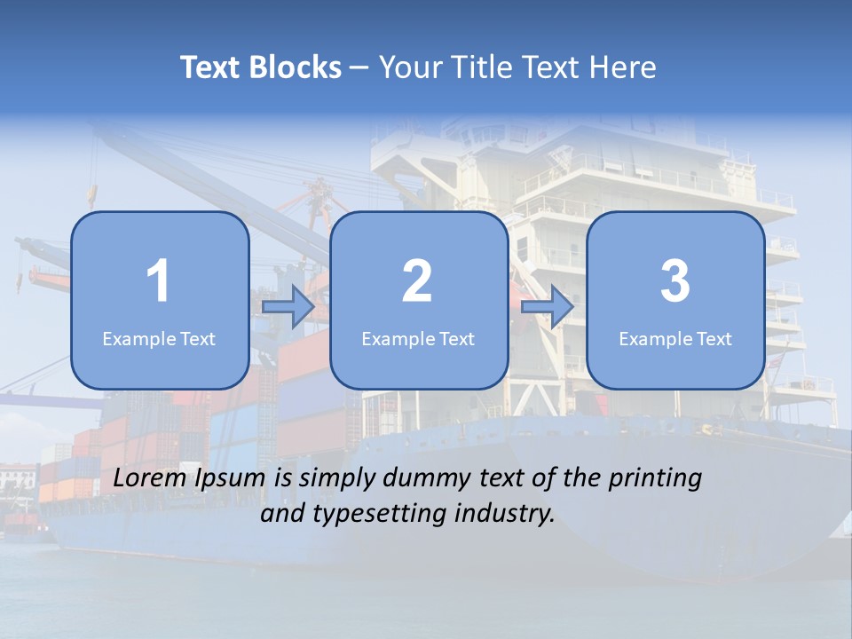 Industry Freight Freighter PowerPoint Template