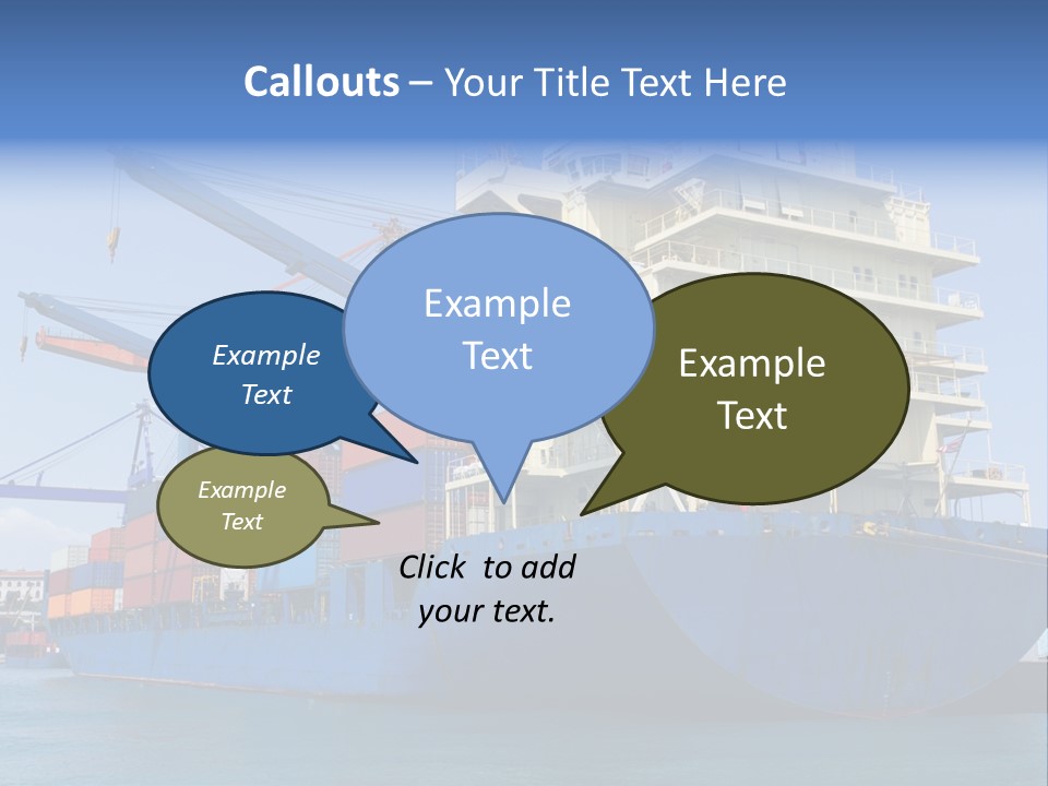 Industry Freight Freighter PowerPoint Template