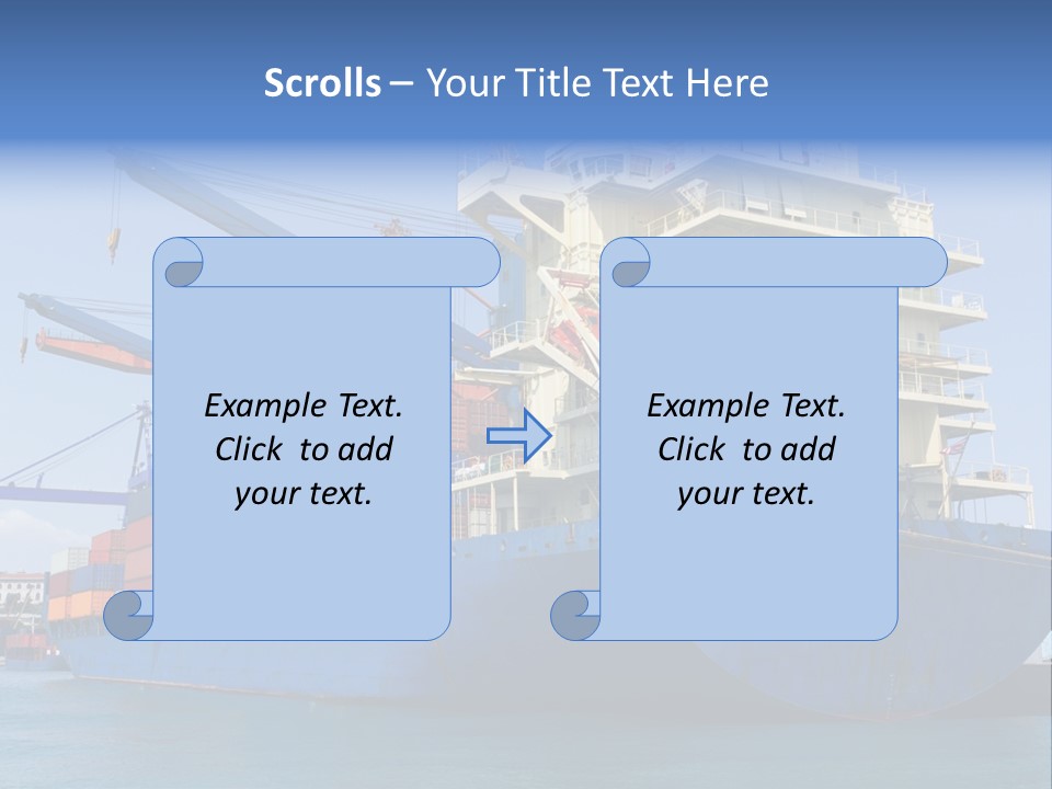 Industry Freight Freighter PowerPoint Template