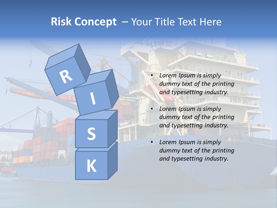 Industry Freight Freighter PowerPoint Template