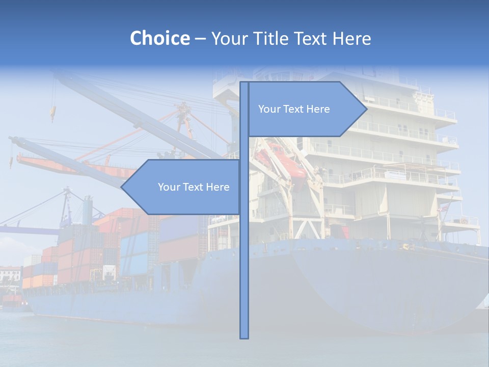 Industry Freight Freighter PowerPoint Template