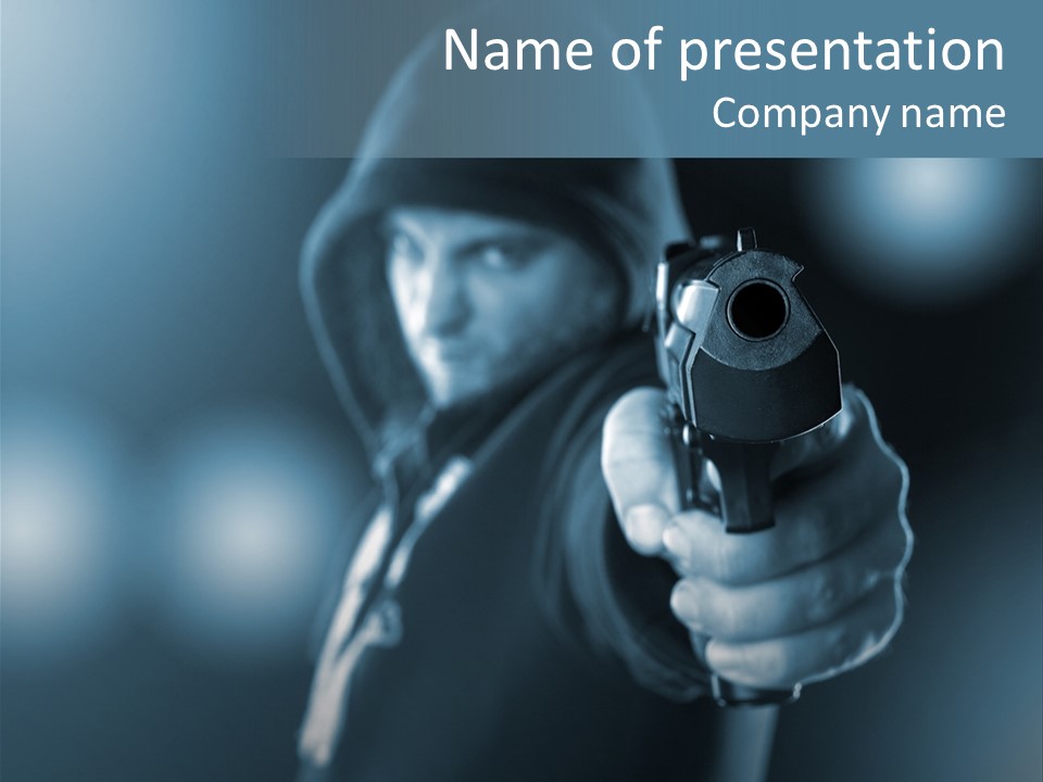 Person Hand Spooky PowerPoint Template