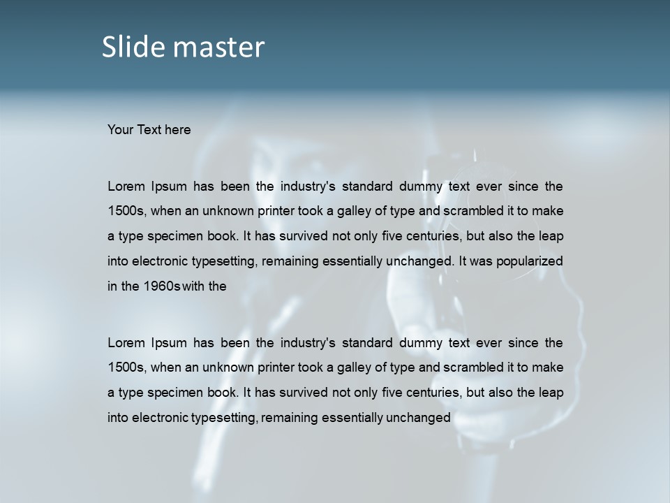 Person Hand Spooky PowerPoint Template