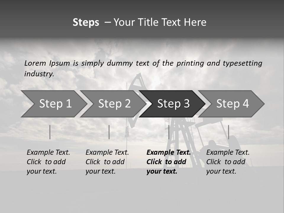 Machinery Diesel Tar PowerPoint Template