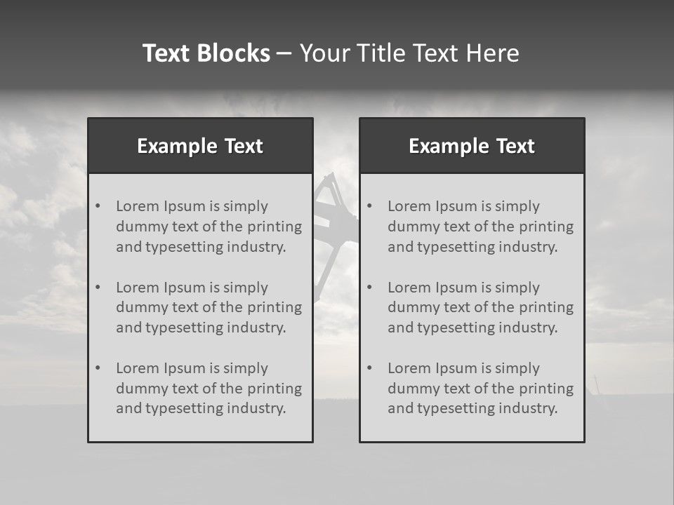 Machinery Diesel Tar PowerPoint Template