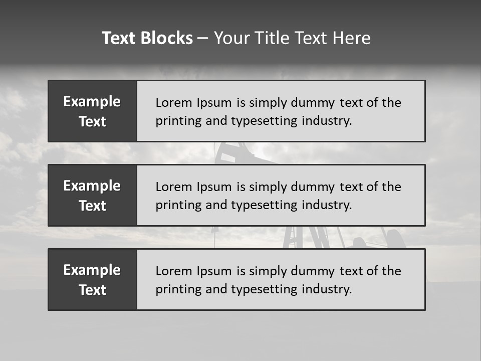 Machinery Diesel Tar PowerPoint Template