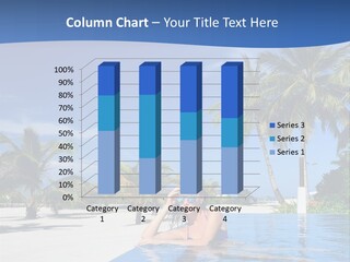 Sunbath Blue Poolside PowerPoint Template