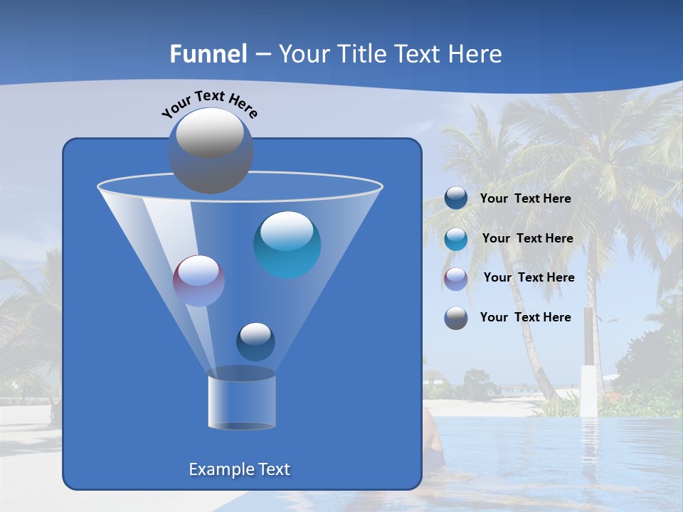 Sunbath Blue Poolside PowerPoint Template