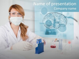 Pharmacy Chemistry Blue PowerPoint Template