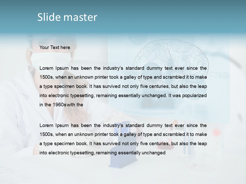 Pharmacy Chemistry Blue PowerPoint Template