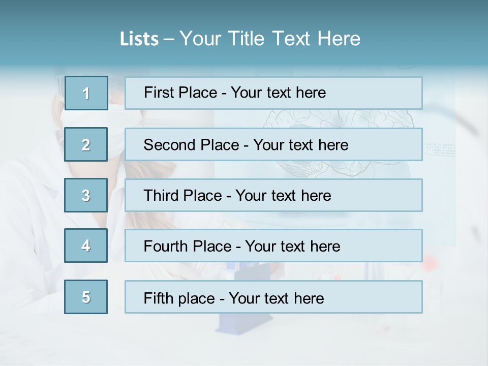 Pharmacy Chemistry Blue PowerPoint Template