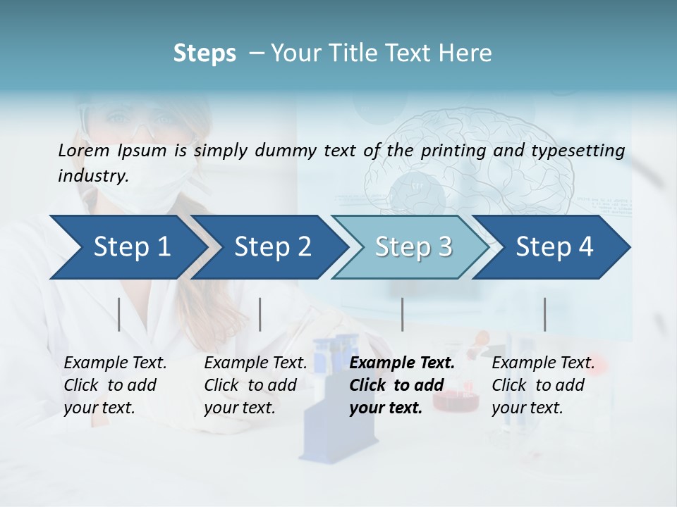 Pharmacy Chemistry Blue PowerPoint Template