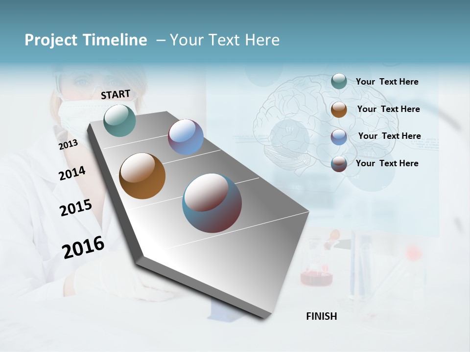 Pharmacy Chemistry Blue PowerPoint Template