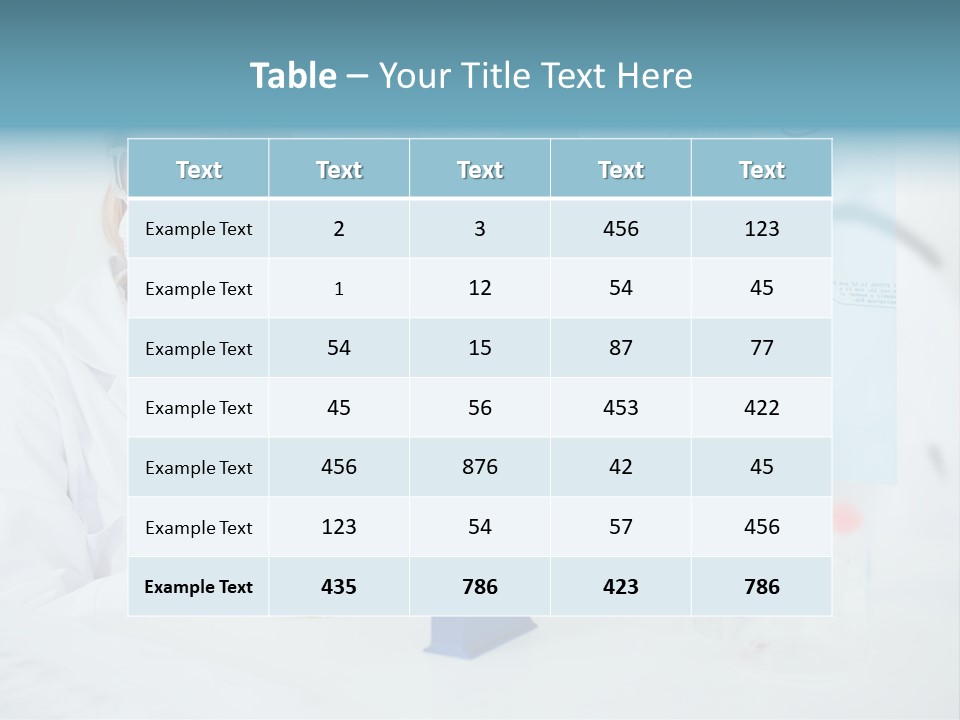 Pharmacy Chemistry Blue PowerPoint Template