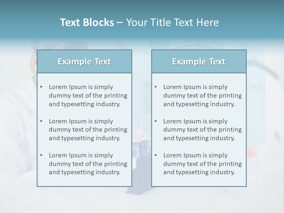 Pharmacy Chemistry Blue PowerPoint Template