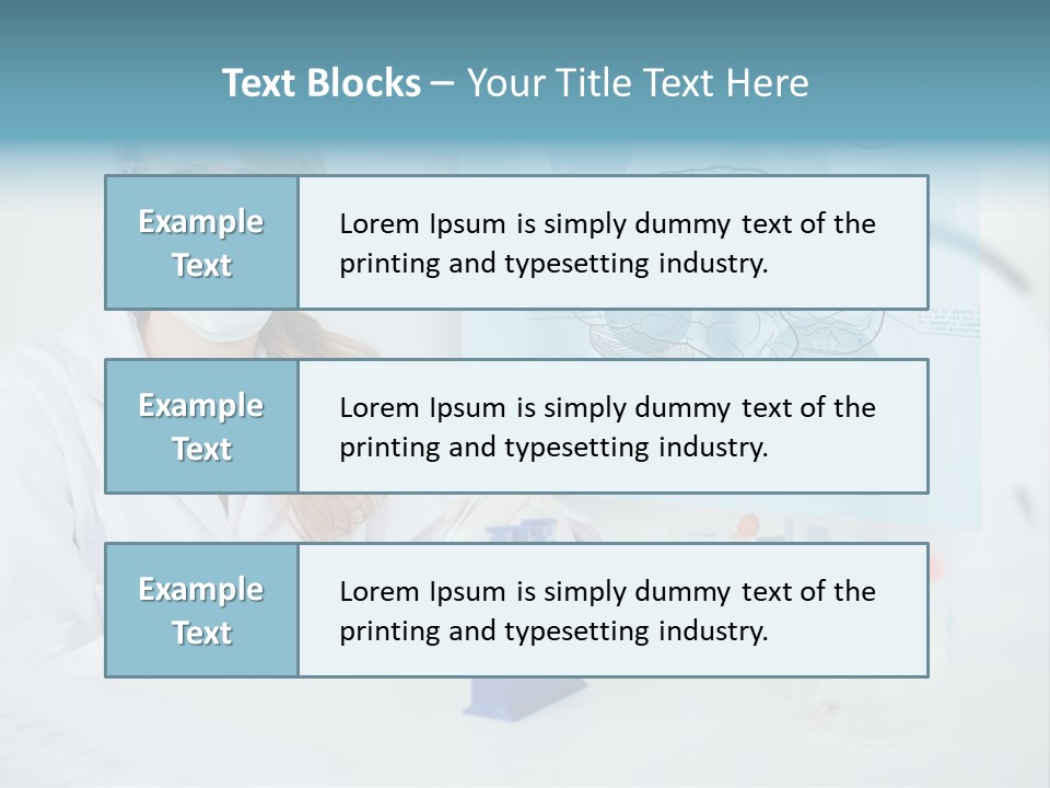 Pharmacy Chemistry Blue PowerPoint Template