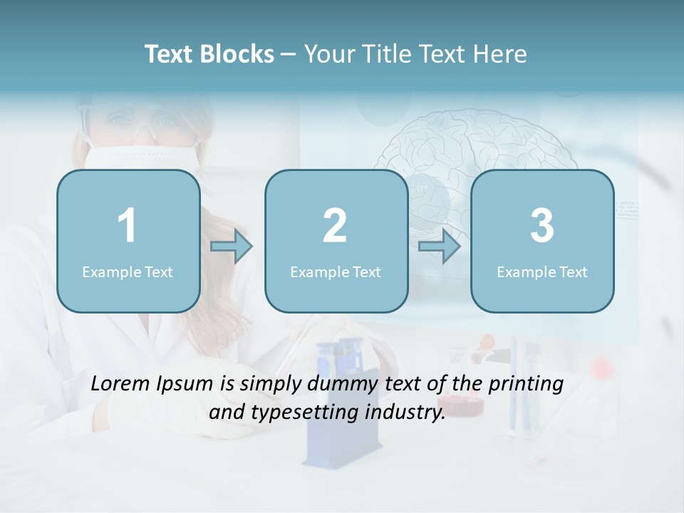 Pharmacy Chemistry Blue PowerPoint Template