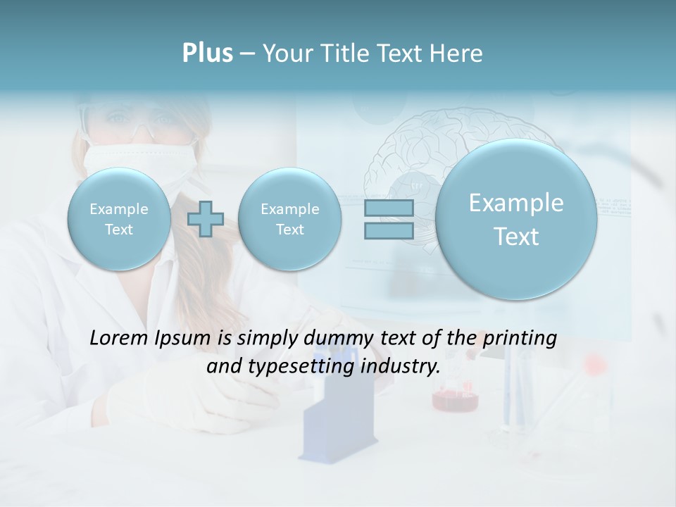 Pharmacy Chemistry Blue PowerPoint Template