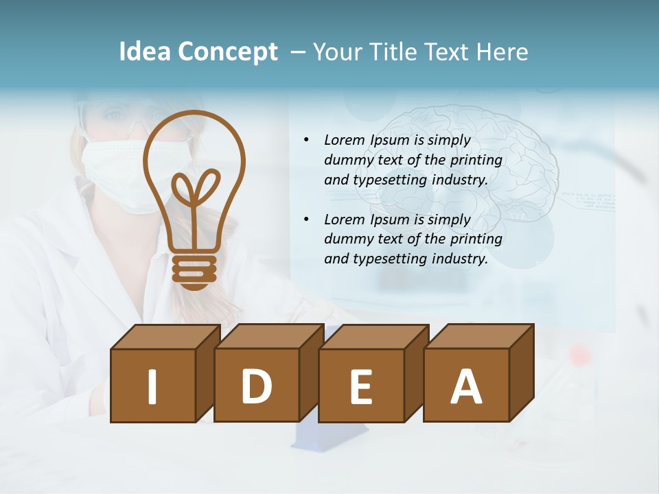 Pharmacy Chemistry Blue PowerPoint Template
