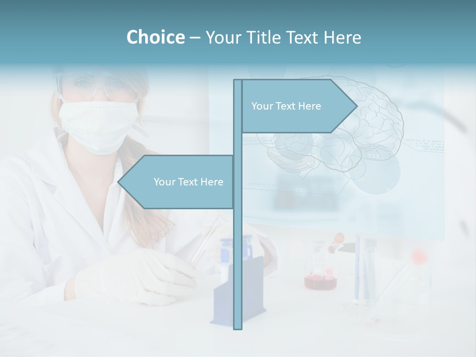 Pharmacy Chemistry Blue PowerPoint Template