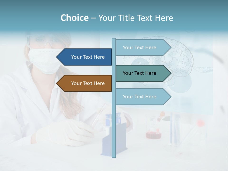 Pharmacy Chemistry Blue PowerPoint Template