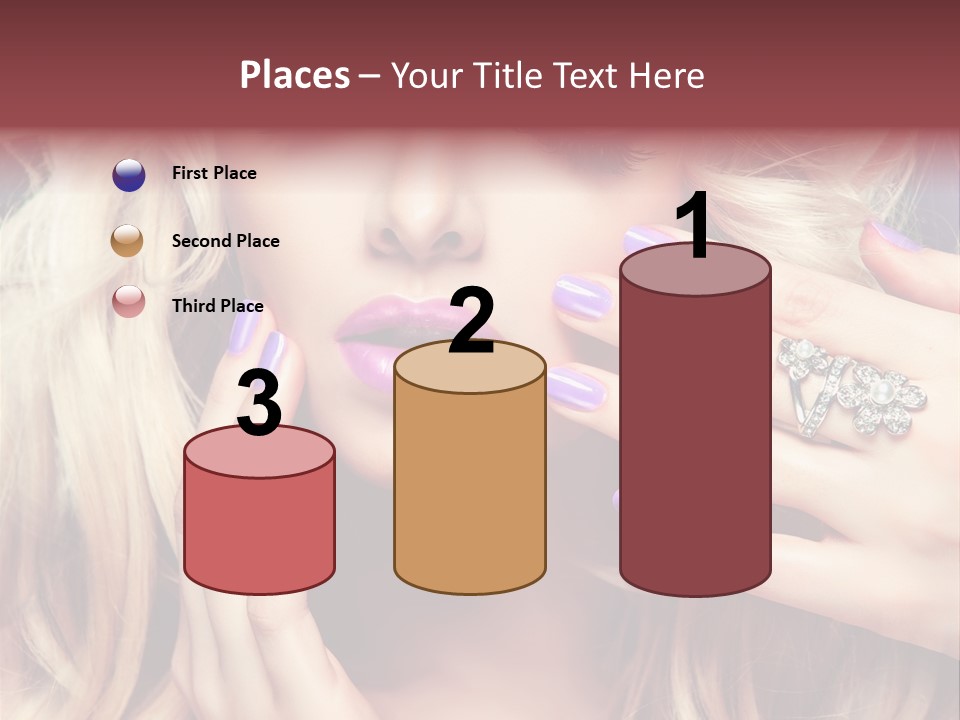 Manicure Nail Polish Sensual PowerPoint Template