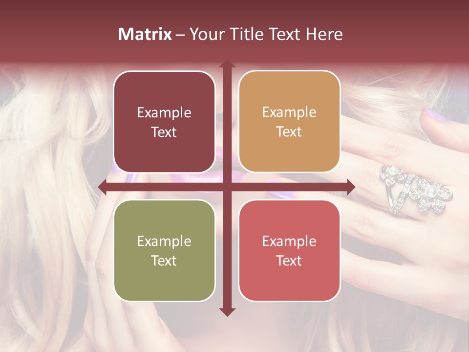 Manicure Nail Polish Sensual PowerPoint Template